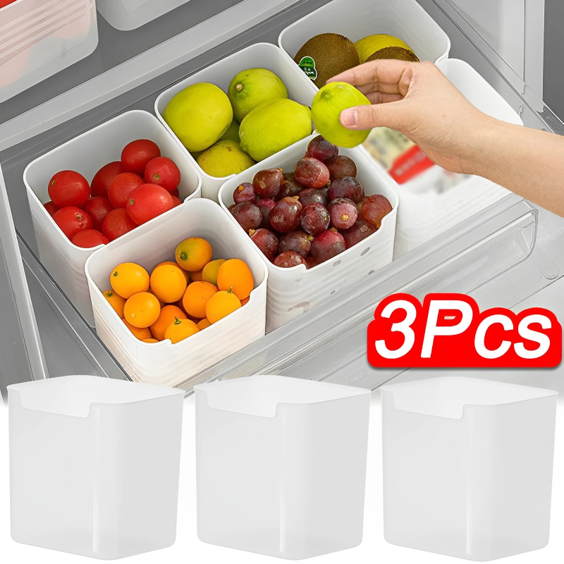 Thực phẩm tủ lạnh tươi hộp lưu trữ tủ lạnh cửa bên rau quả gia vị thực phẩm trường hợp container Kệ để đồ nhà bếp lưu trữ boxs