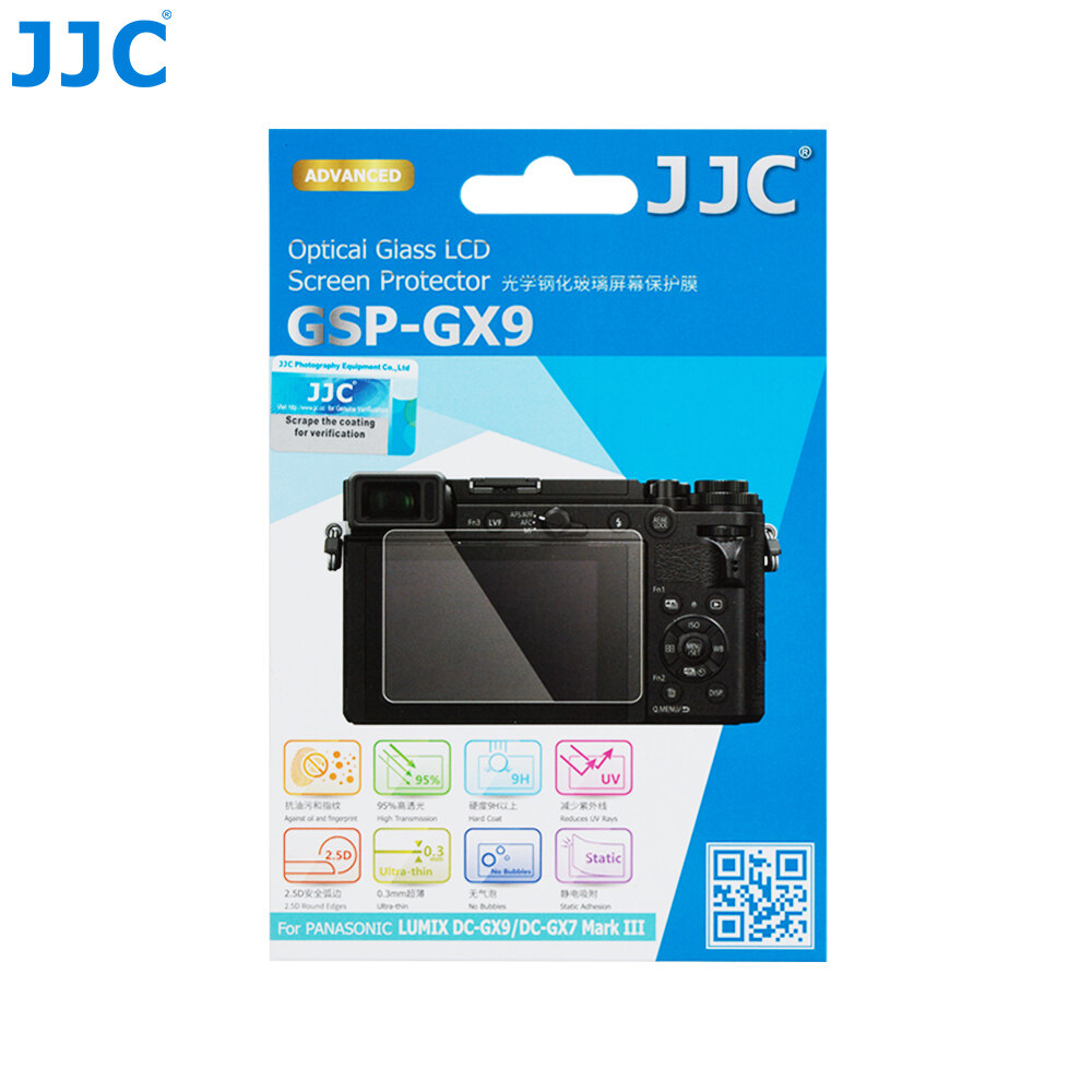 Kính cường lực chống xước JJC bảo vệ màn hình LCD cho máy ảnh Panasonic Lumix DC-GX9 DC-GX7 Mark III