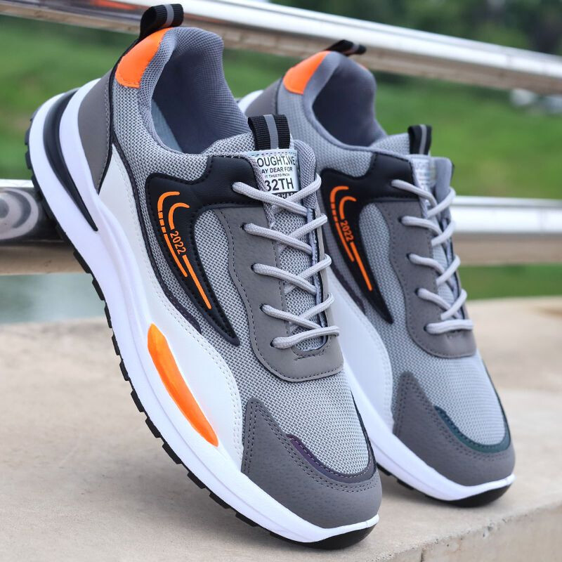 Pioneer Store Korean new men's casual sports shoes Light and comfortable men's shoes Breathable and fashionable running shoes Student shoes ราคา 59 บาท*ส่งฟรี