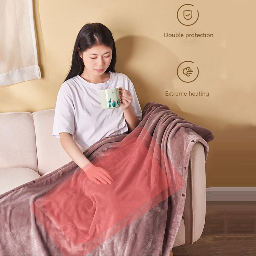 USB Electric Heated Blanket Thicker Heater 5V Electric Heating Shawl Washable Mattress Thermostat Electric Warm Heating Blanket