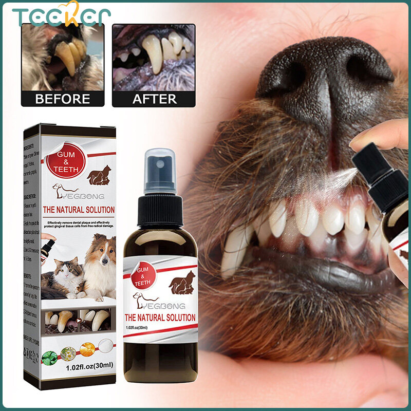 Teeker Xịt làm sạch miệng cho thú cưng 30ml chó mèo làm sạch răng khử mùi