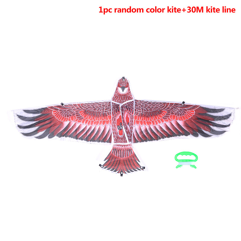 WXGR 1.1Mแบนว่าวนกอินทรีย์30เมตรสายเด็กบินว่าวนกของเล่นกลางแจ้ง