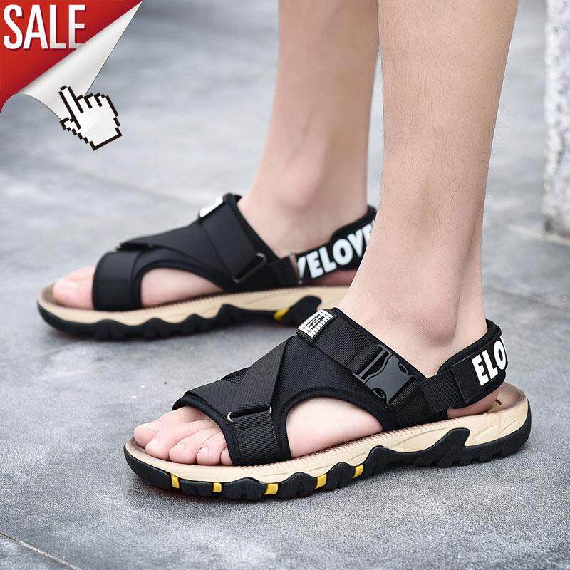 Laochra Xăng Đan Nam Mùa Hè 2019 Bãi Biển Đấu Sĩ Thời Trang Cho Nam Ngoài Trời Của Giày Sandal Nam Phong Cách Hàn Quốc Đi Biển Cho size Lớn 39-47