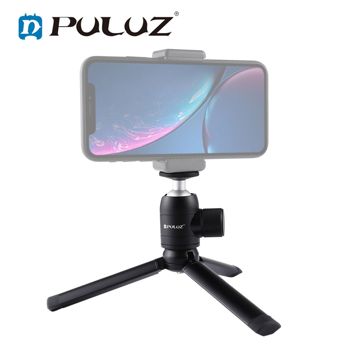 PULUZ Mini Pocket Metal Desktop Tripod Mount + Mini Metal Ball Head with 1/4 inch Screw for DSLR & Digital Cameras