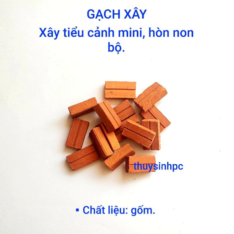 Gạch mini xây tiểu cảnh, trang trí bể cá tép cảnh thủy sinh