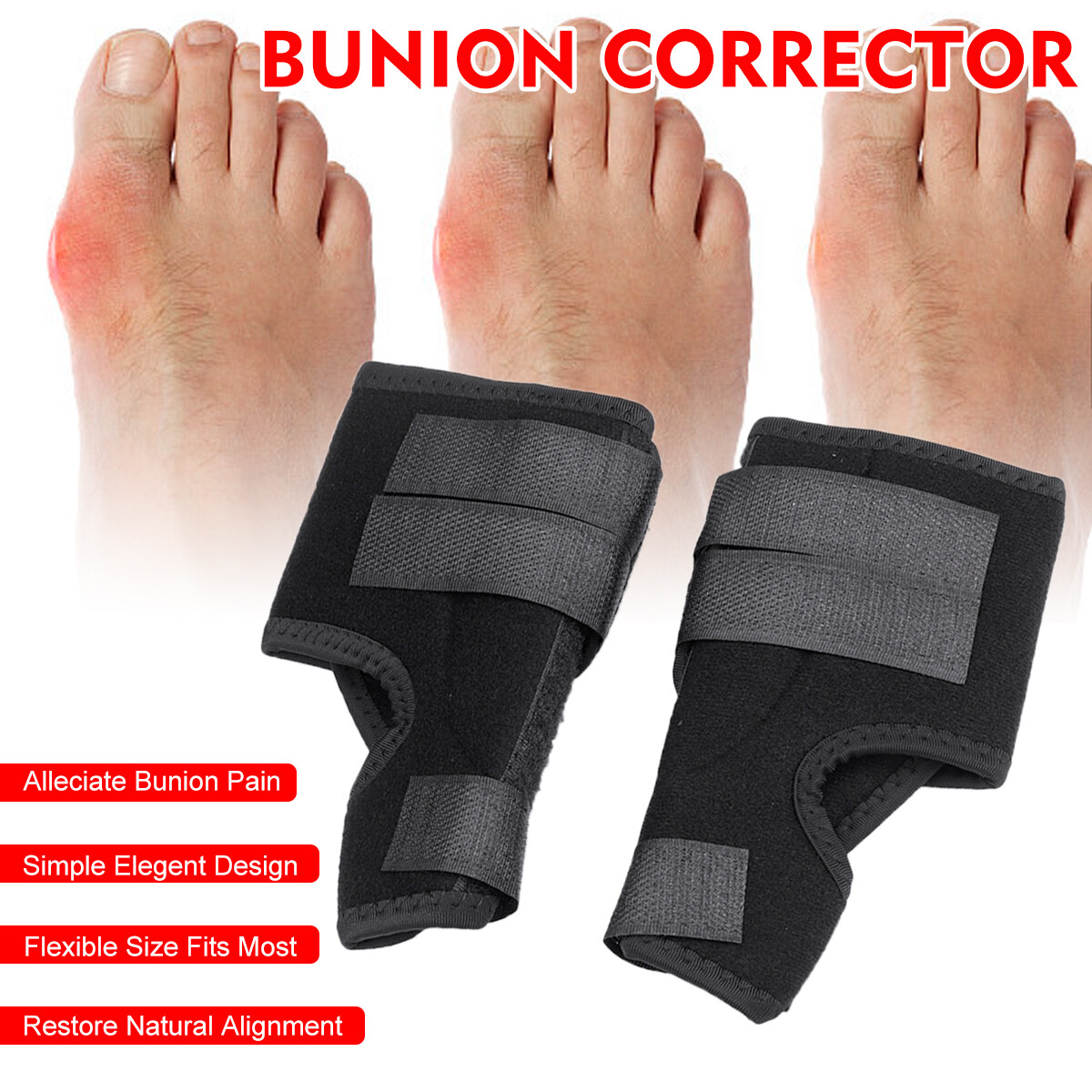 Generic 1 Set Bunion Corrector Orthopedic Splint Hammer Straightener