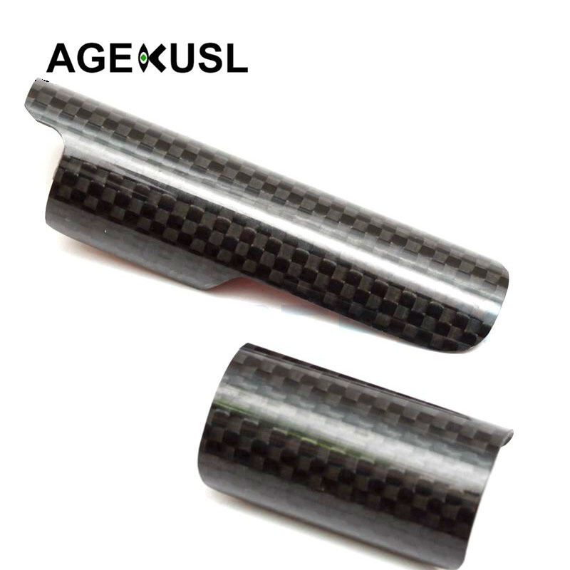 Agekusl miếng dán bảo vệ phuộc sau xe đạp miếng dán sợi carbon cho xe đạp gấp ba brompton 3sixty united 2 chiếc