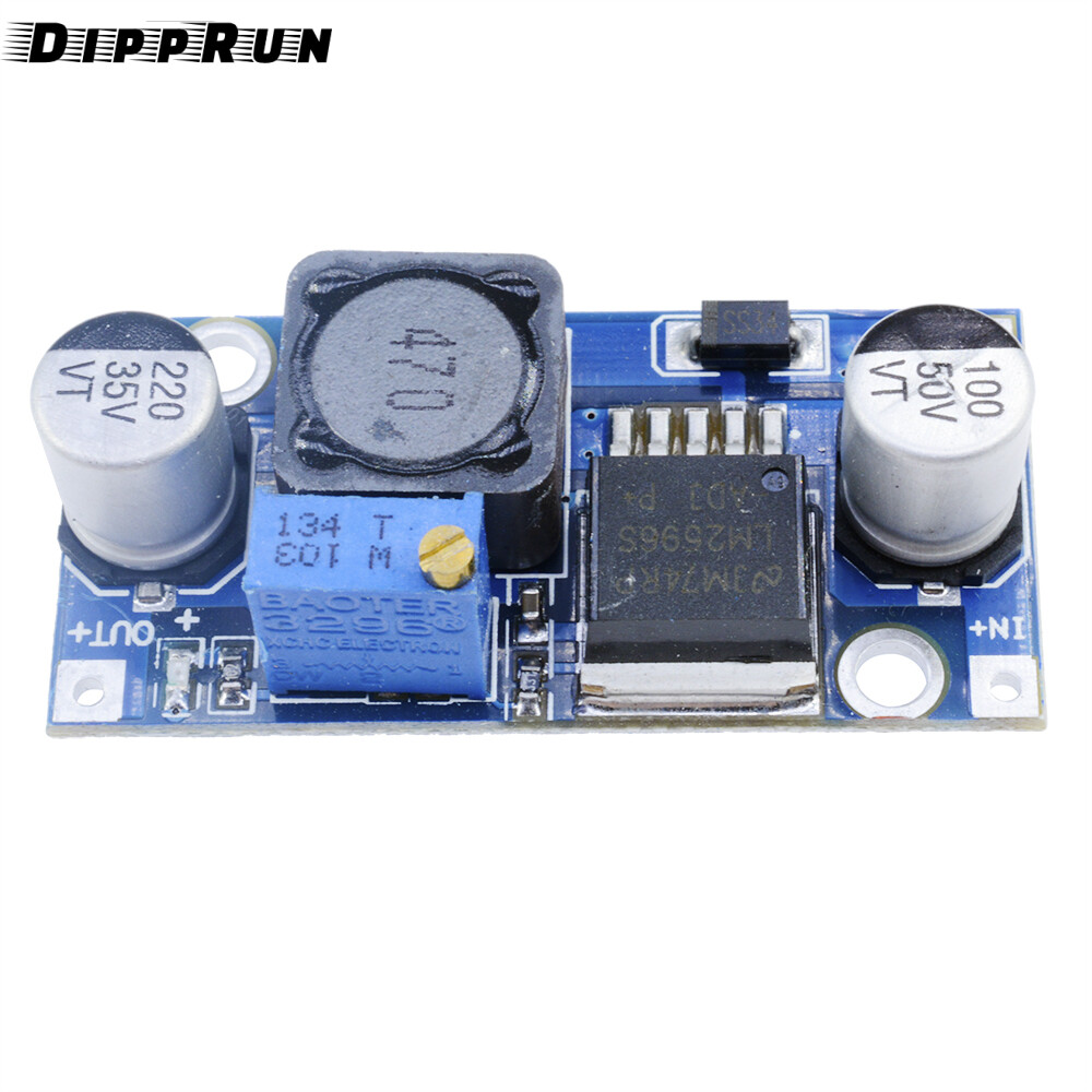Dipprun 5pcs lm2596 dc-dc điều chỉnh bo mạch chuyển đổi 3.2v ~ 35v đến 1.25-35v cung cấp điện bước xuống mô-đun điều chỉnh điện áp