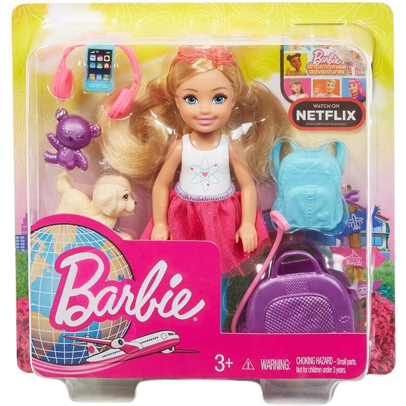 Đồ Chơi Búp Bê Du Lịch Barbie Chính Hãng Búp Bê Du Lịch Barbie Chelsea Với Hơn 10 Phụ Kiện Quà Tặng Đồ Chơi Sinh Nhật Cho Bé Gái FWV25 FWV20