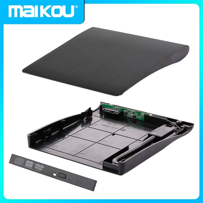 Maikou 12.7mm DVD/CD-ROM RW trường hợp Ổ Đĩa Ổ đọc DVD bao vây USB 3.0 SATA bên ngoài di động DVD bao vây cho Macbook PC máy tính xách tay