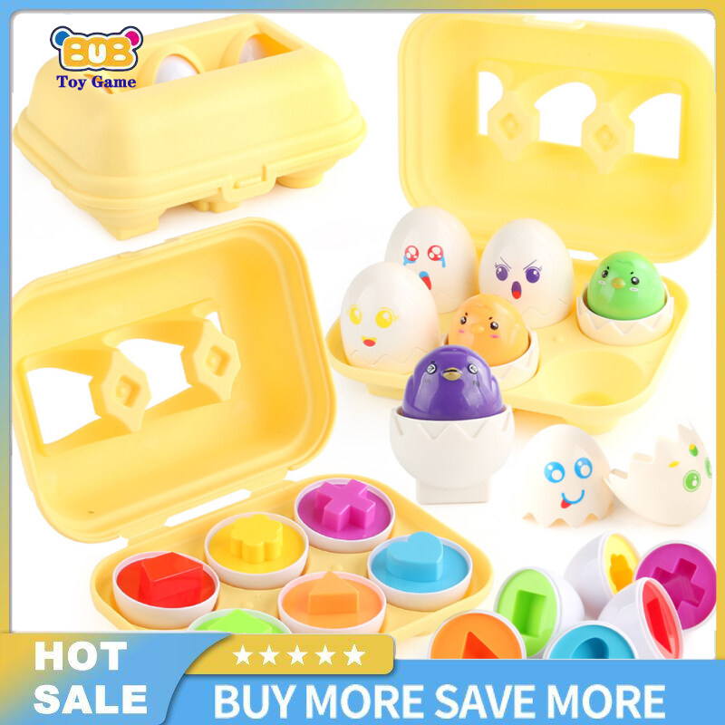 Đồ chơi trò chơi bé học giáo dục đồ chơi trứng thông minh hình dạng màu
