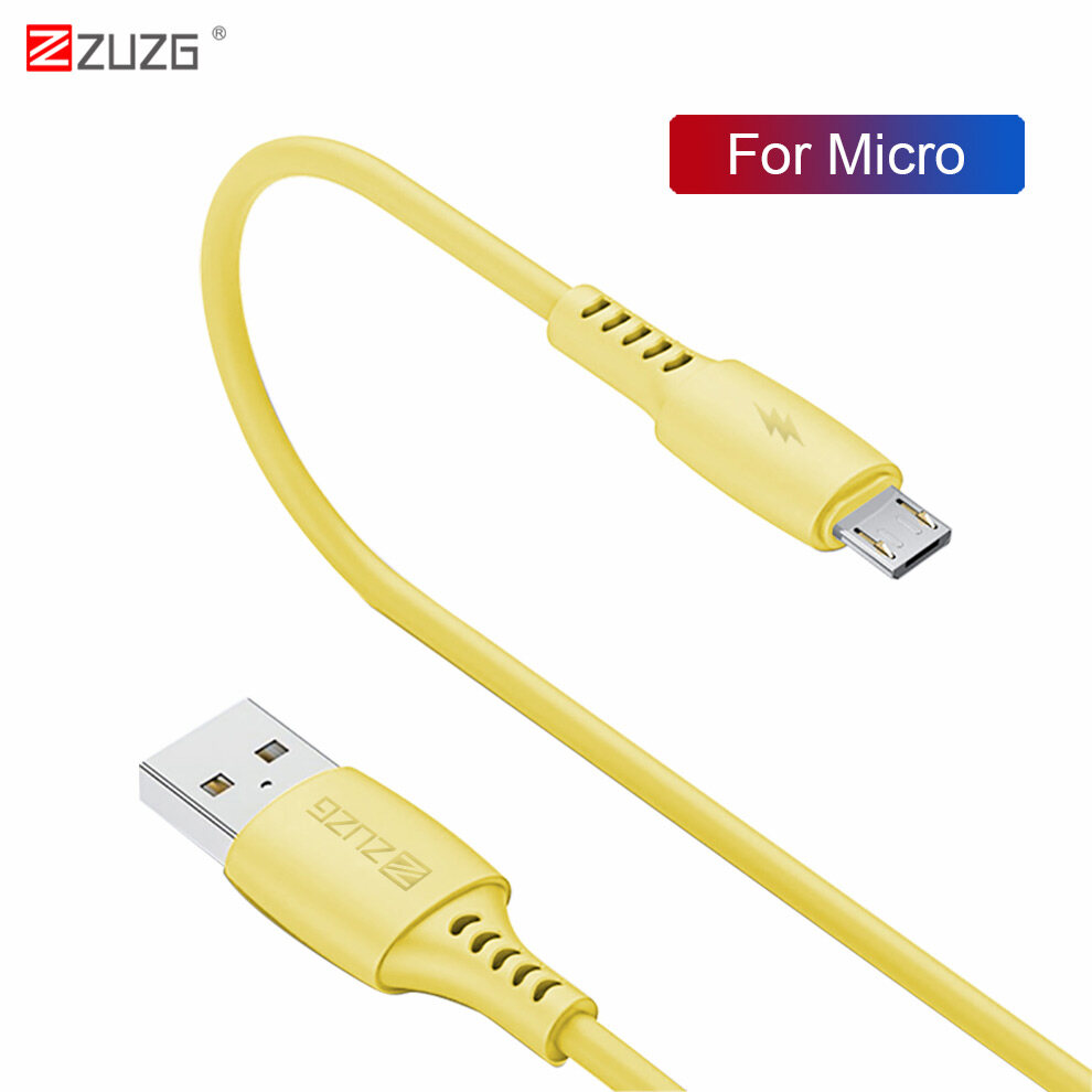 Zuzg Cáp Micro USB Dây Cho Samsung Xiaomi Redmi Note 4 5 Điện Thoại Android MicroUSB Sạc Ngày Dây Cáp