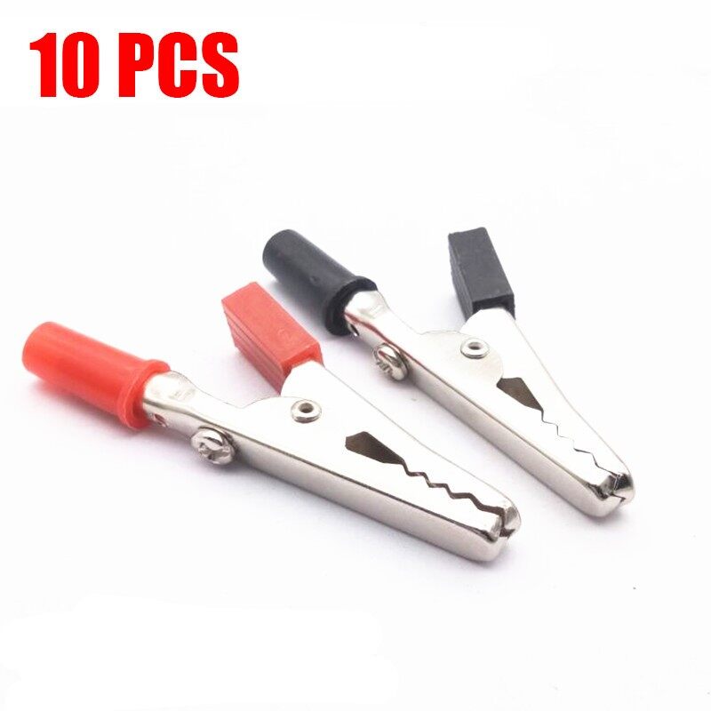 10 Đầu Nối Linh Kiện Kẹp Cá Sấu 5A, Pin Điện Cá Sấu