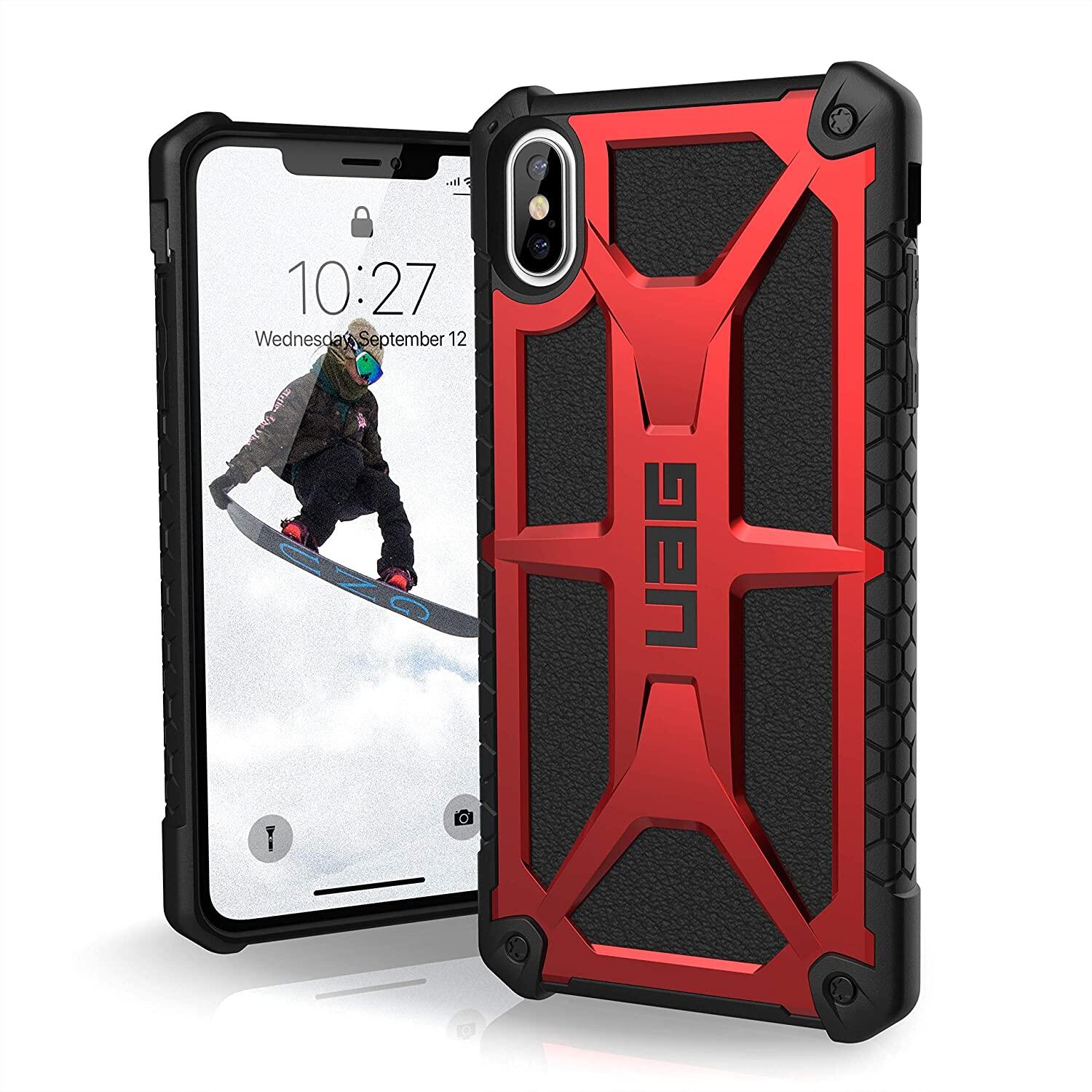 Uag được thiết kế cho iPhone XS Max / iPhone XS/iPhone XR / iPhone x trường hợp gồ ghề Trọng lượng nhẹ chống sốc mỏng cao cấp Monarch bảo vệ Bìa