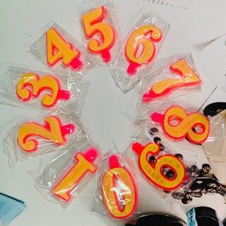 Trang Trí Bánh Sinh Nhật, Bánh Kem Cho Bé Trai Bé Gái - Hộp 20 Nến Số 0-9