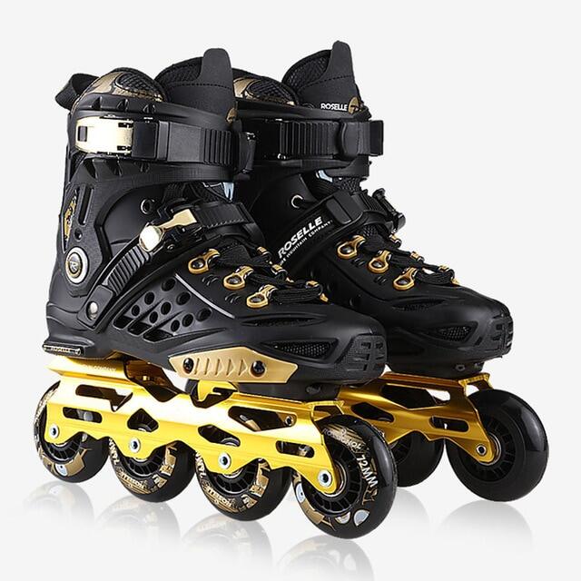 JKเดิมโรเซียS6สเก็ตอินไลน์Professional Slalomสเก็ตล้อฟรีผู้ใหญ่รองเท้าโรลเลอร์สเก็ตGood SEBA Patines P1