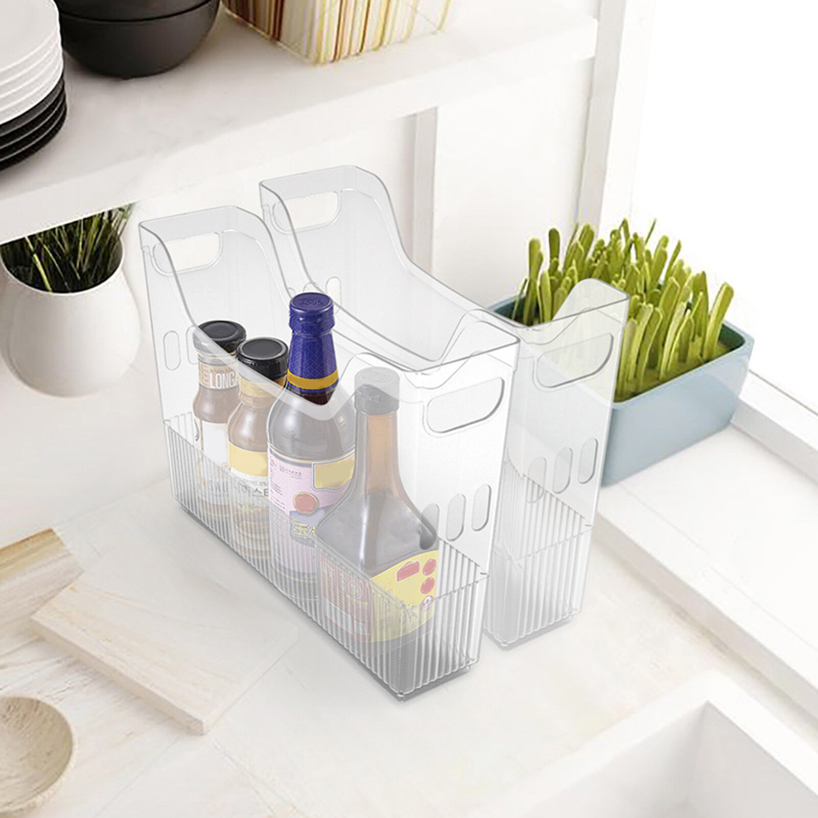 Primaw Multifunctional Storage Box Practicability Plastic Labor-saving Storage Case with Wheels Household Supplies Storage Container One