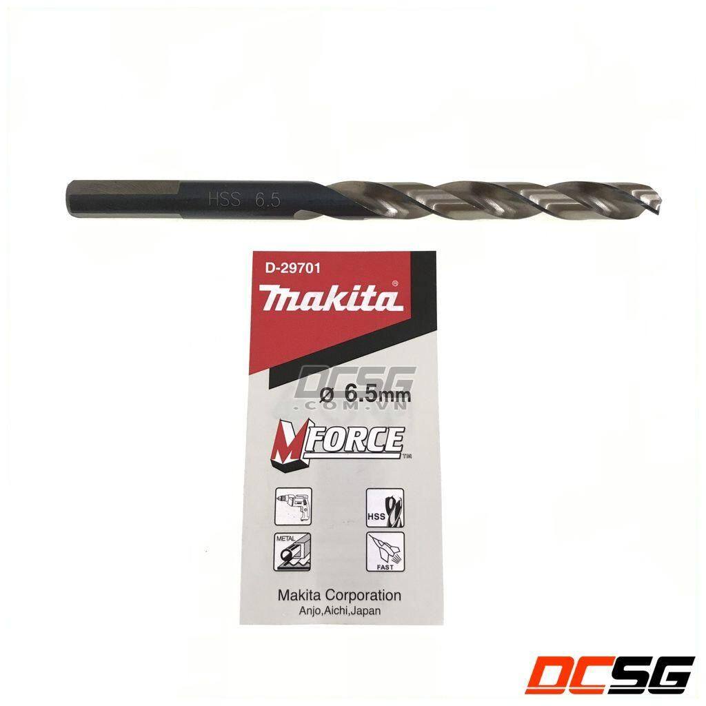 Mũi khoan inox hss mforce 6.5x101mm makita d-29701