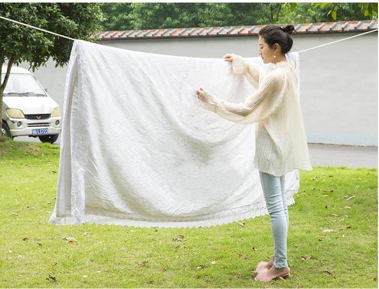 【A VOGUE】△ Coarsening clothesline to dry quilt rope without punching 10 meters Wind-proof and skid-proof outdoor hanging ราคา  1,797 บาท*ส่งฟรี