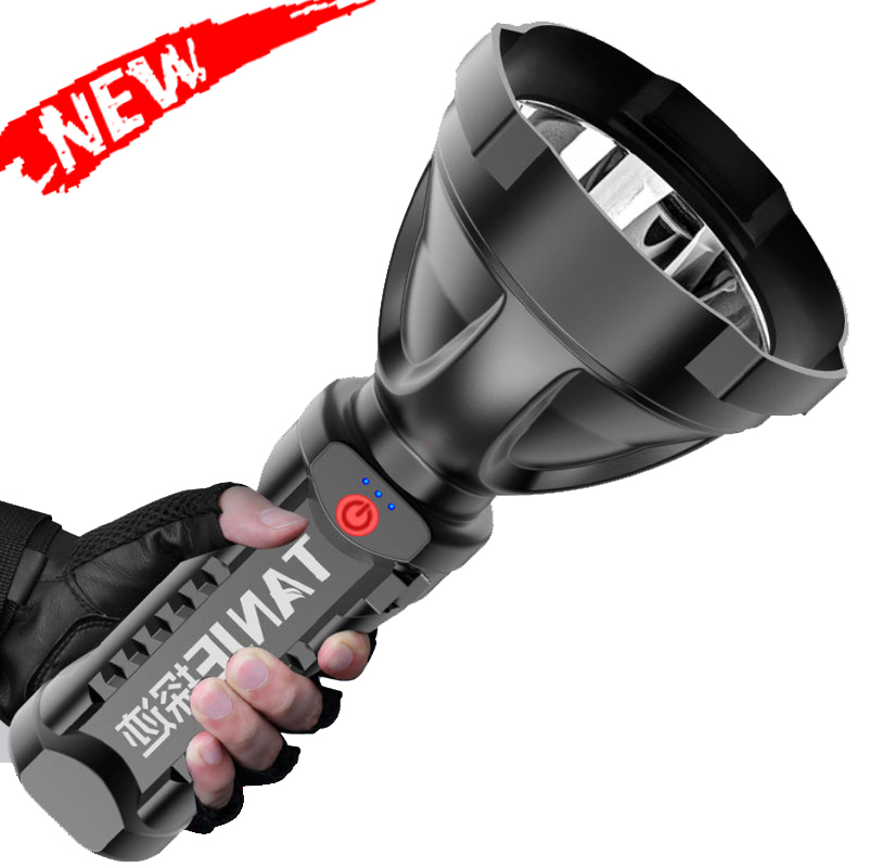 Đèn Pin Mạnh Lực Lượng Đặc Biệt, Đèn Xenon Led Chùm Cao Chống Nước Tiện Dụng Dùng Trong Nhà Tầm Xa Ngoài Trời Có Thể Sạc Lại