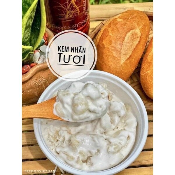 Kem nhãn tươi hộp 500gr