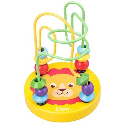 Đồ chơi trẻ em montessori tàu lượn bằng gỗ hạt mê cung câu đố giáo dục sớm cho trẻ tập đi đồ chơi toán học cho trẻ em 1 2 3 tuổi