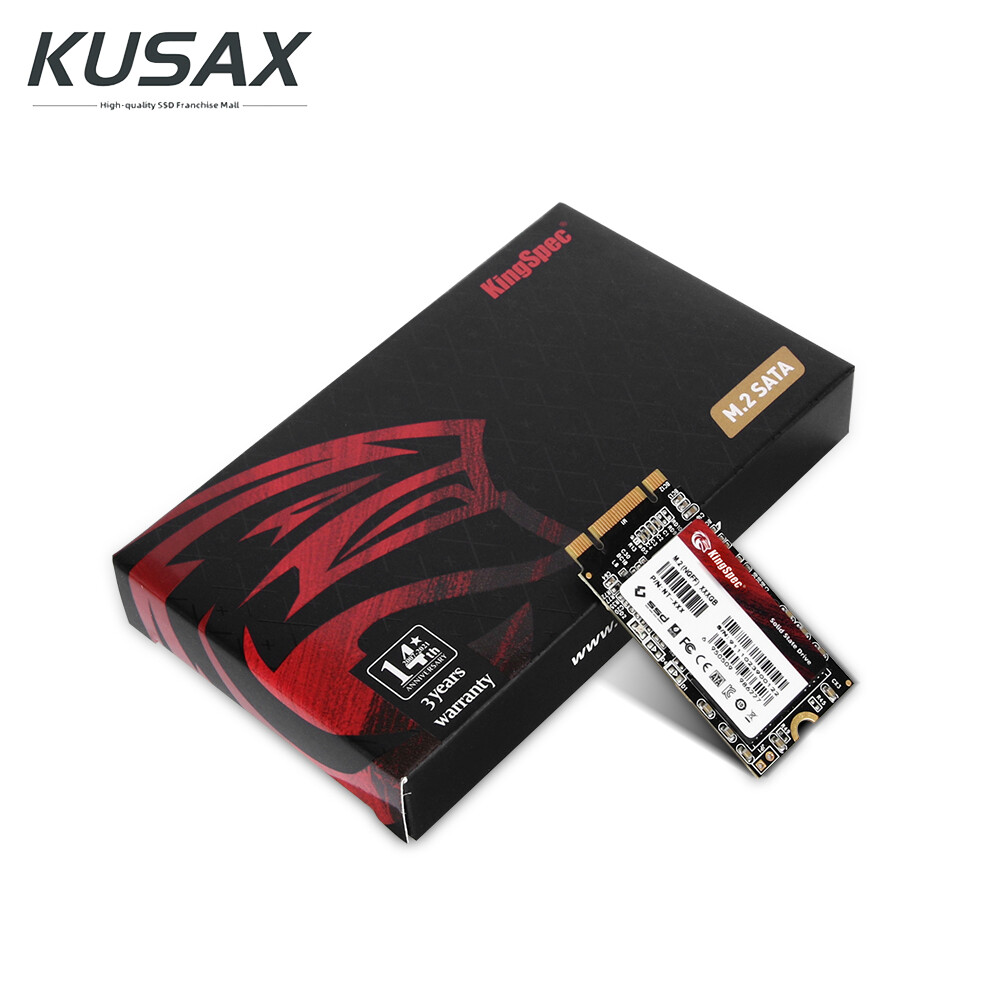 KUSAX KingSpec SSD M.2 2242 NGFF SSD 1TB 512GB 256GB 128GB SATA Hard Disk SSD M2 2242 Hard Drive Disk Internal Solid State Drive for Laptop PC ราคา 607 บาท*ส่งฟรี