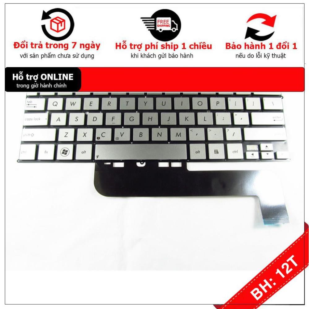 [- bàn phím laptop asus zenbook ux21e màu bạc chuẩn us layout - hàng mới 100%