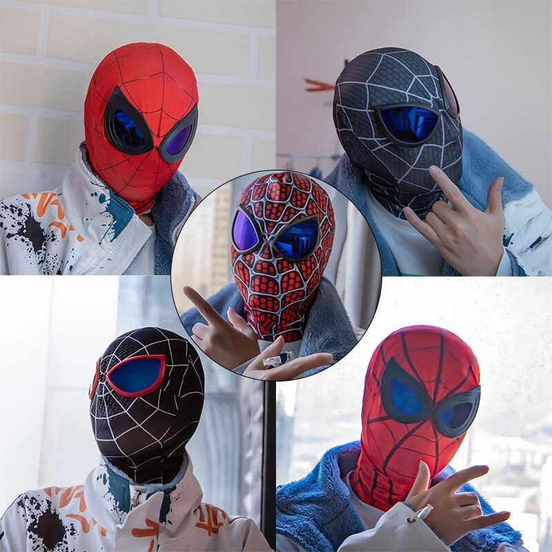 The The Avengers Iron Spider Man mặt nạ chùm đầu rdx995 Tik Tok người nhện