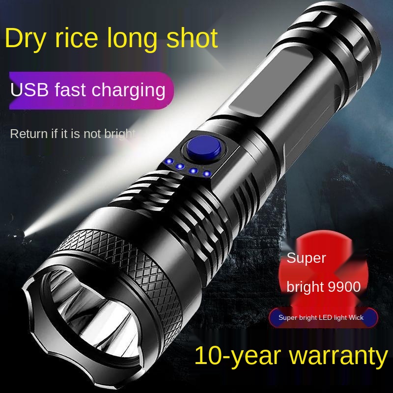 Đèn pin led đặc biệt đèn chụp siêu dài cầm tay mini nhỏ gọn đa chức năng cho gia đình sạc usb