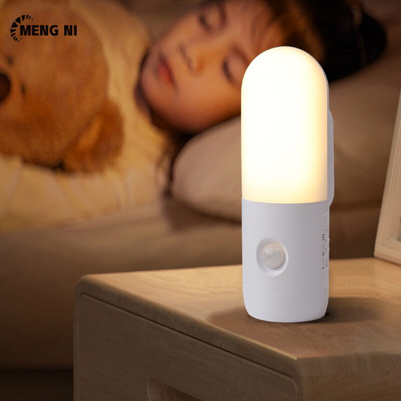Hangdianđèn ngủ cảm biến cơ thể người thông minh, đèn rọi cảm biến lối đi phòng ngủ, đèn tường cạnh giường