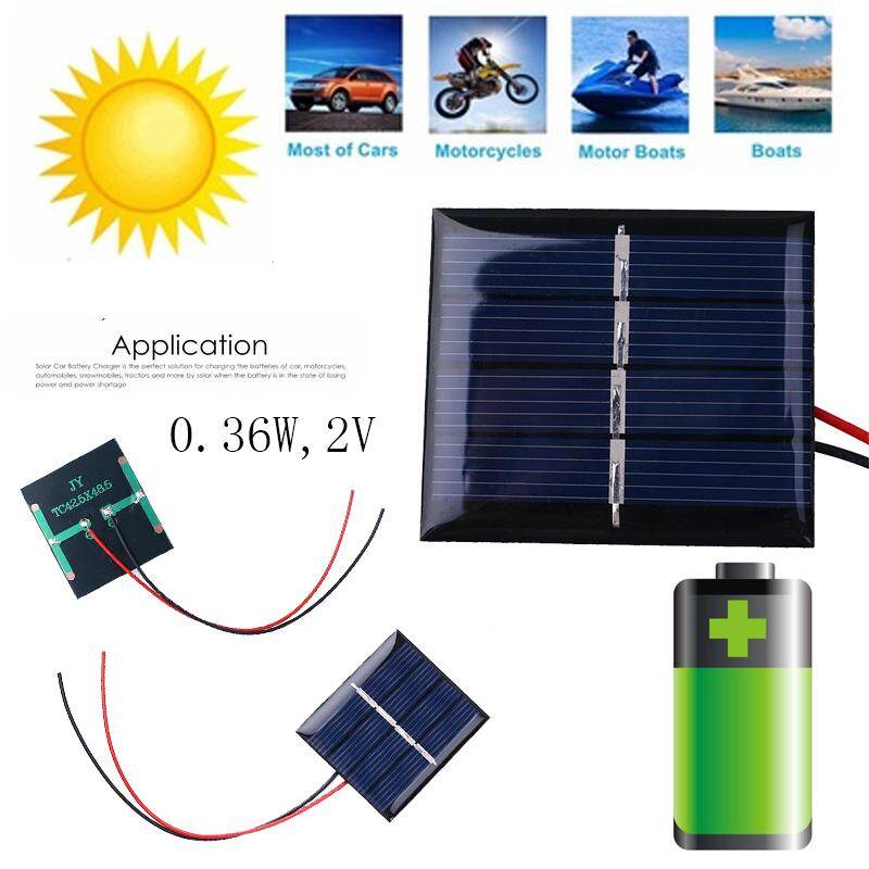 2 V 0.36 W 180mA แสงอาทิตย์พลังแสงอาทิตย์ Power DIY โมดูลสำหรับที่ชาร์จโทรศัพท์