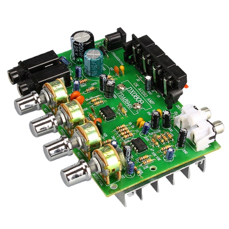 [HOT SELL] DX-0809 2.0 Amplifier Audio Board Module DC 12V 40W+40W High-Power Amplifier Board