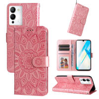 Thinmon for Infinix Note 12 G96 Retro Embossed Magnetic Flip Phone Case Wallet with Card Slot Case