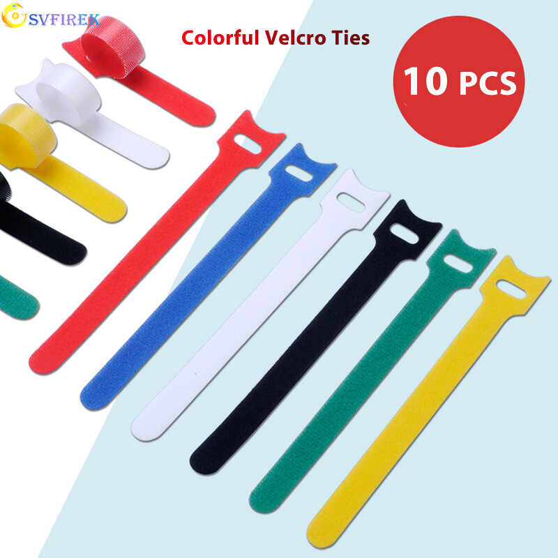 10 chiếc dây cáp sắp xếp hoàn thiện dây cáp dây cáp dây máy tính dây buộc hoàn thiện dây buộc buộc có thể tái sử dụng