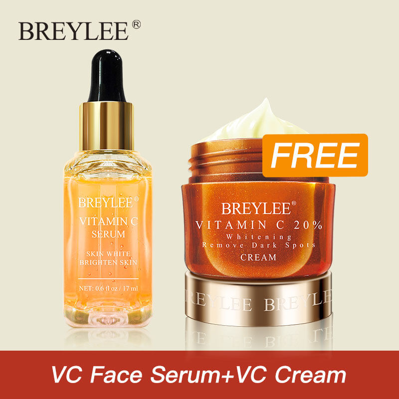 BREYLEE Serum và kem dưỡng Vitamin C loại bỏ tàn nhang