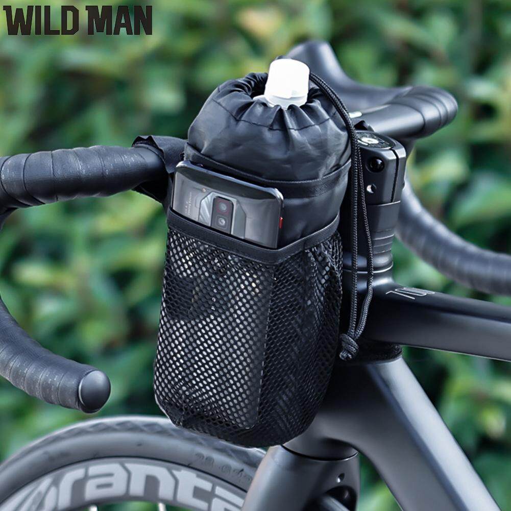 THRLEGBIRD Bike Water Bottle Holder Bicycle Stem Bag Food Snack Storage  Insulated Pouch for Bikepacking, Bicycle Touring, Commuting
