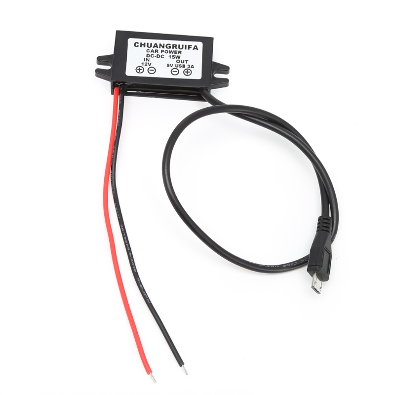 Mô đun chuyển đổi sạc dc cho xe hơi bộ chuyển đổi nguồn đầu ra micro usb 12v sang 5v 3a 15w