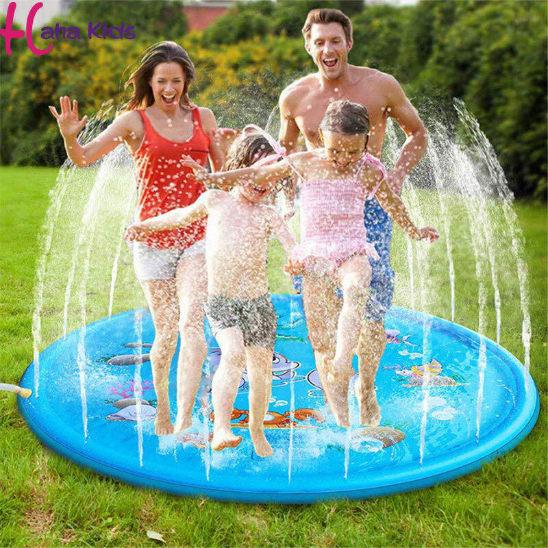 Trẻ em chơi Thảm nước bãi biển mùa hè phun nước Inflatable phun nước Pad