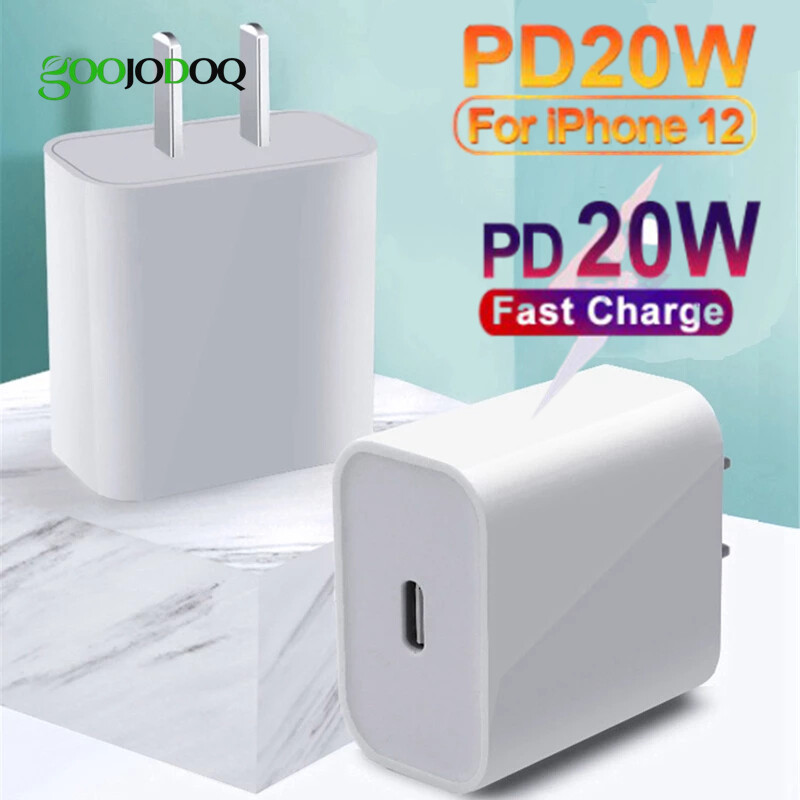 Bộ Sạc Nhanh Loại C GOOJODOQ PD 20W / 18W Cho iPhone 12 Pro Max Mini 11 Xiaomi Sạc Nhanh QC 3.0 Loại C Sạc Điện Thoại Trên Tường