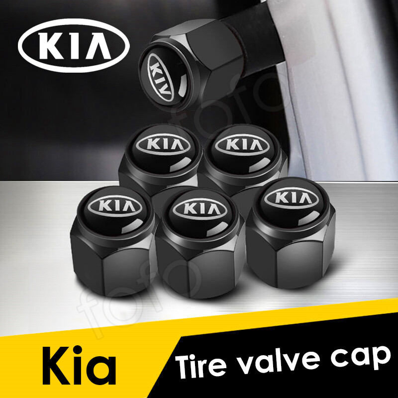 5 Cái/bộ Phụ Kiện Lốp Xe Kia, Nắp Van Hợp Kim Kẽm Nắp Van Ô Tô Cho Kia