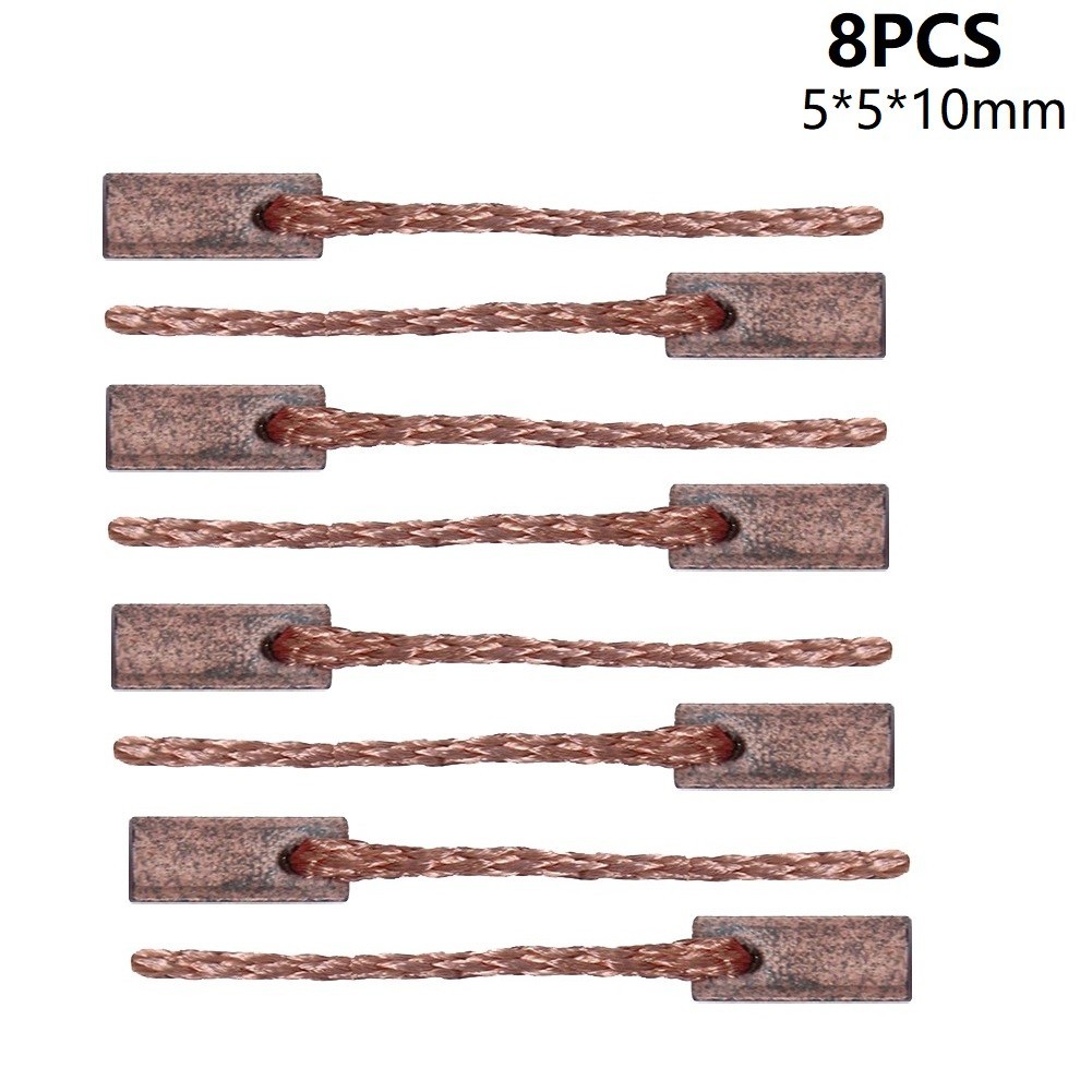 8 chiếc chổi than, carbon động cơ, xe hơi, xe tải, bơm nước phụ 5x5x10mm
