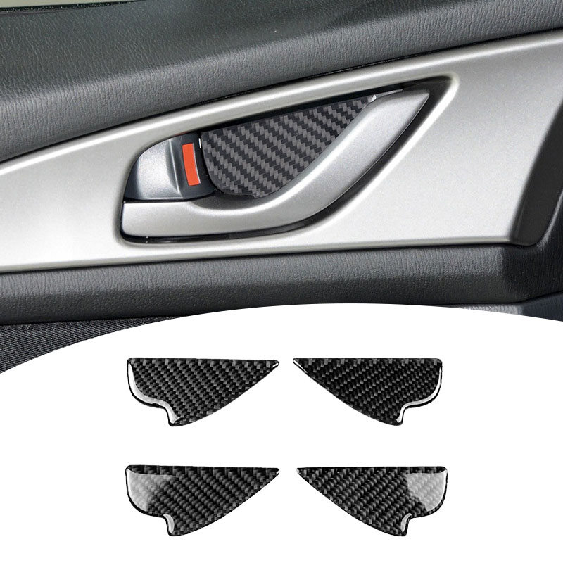 LCX Carbon Fiber Interior Door Handle Bowl Panel Cover Trim for Mazda 2 3 6 Demio CX-3 CX-5 CX-7 CX-9 MX5 2017 2018 2019 ราคา 59 บาท*ส่งฟรี