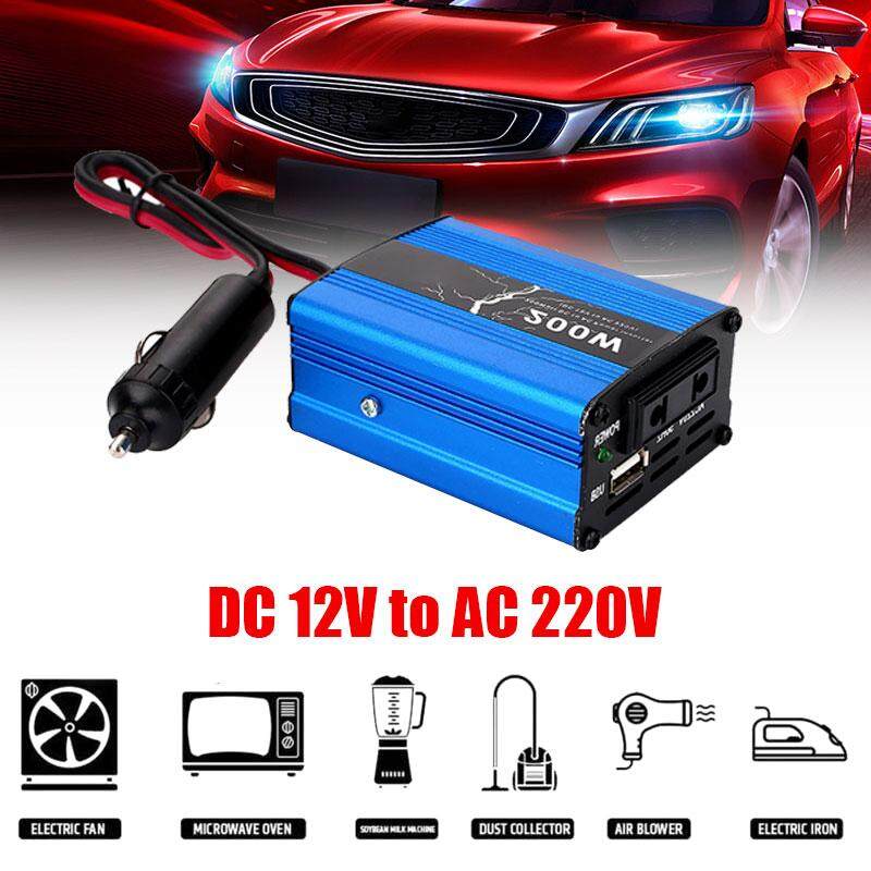 แบบพกพาประสิทธิภาพสูงออโต้อินเวอร์เตอร์ 200 W Peak DC12V TO AC220V USB พร้อมจอแสดงผลดิจิตอล Converter รถอลูมิเนียมอัลลอยด์เครื่องแปลงกระแสไฟรถยนต์พลังงานแสงอาทิตย์เครื่องแปลงไฟ