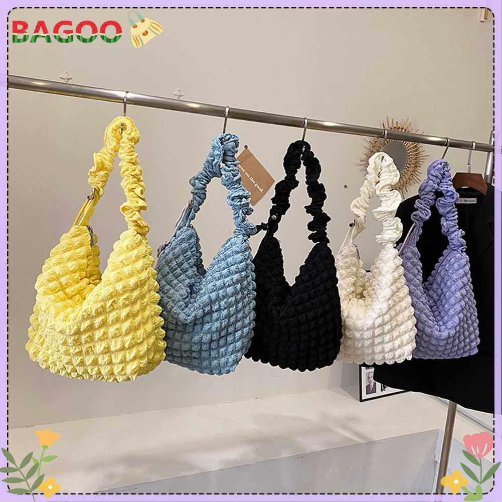Phụ nữ túi xách túi đưa thư dễ thương Ví cầm tay lụa Ví bong bóng dung tích lớn vải mềm vải Túi mua sắm Túi đeo chéo