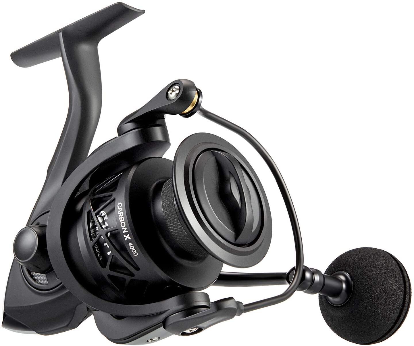 Carbon Fiber Drag for Live Liner Bait Fishing Action Baitrunner for Freshwater Saltwater 3000-6000 Piscifun Carnivore X Baitfeeder Spinning Reel with A Spare Spool 4.3:1-5.1:1 Shielded Stainless Steel BB 