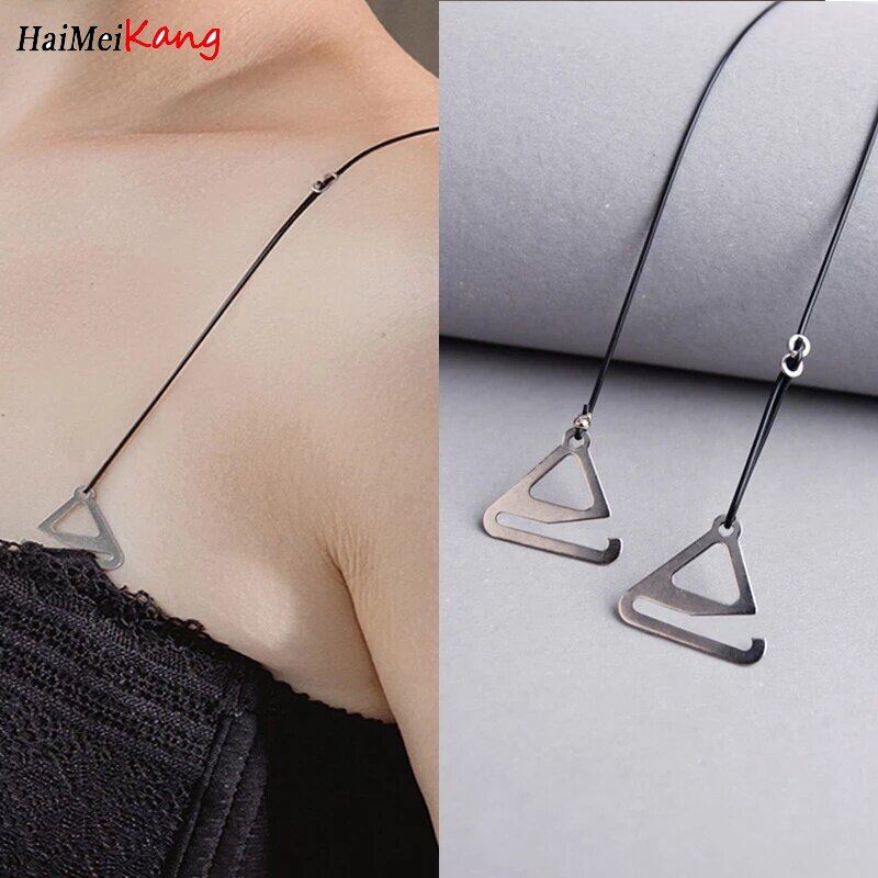 Haimeikang dây đeo áo ngực trong suốt vô hình có thể điều chỉnh phụ kiện áo ngực nữ dây silicon dây đeo vai đồ lót chất lượng cao