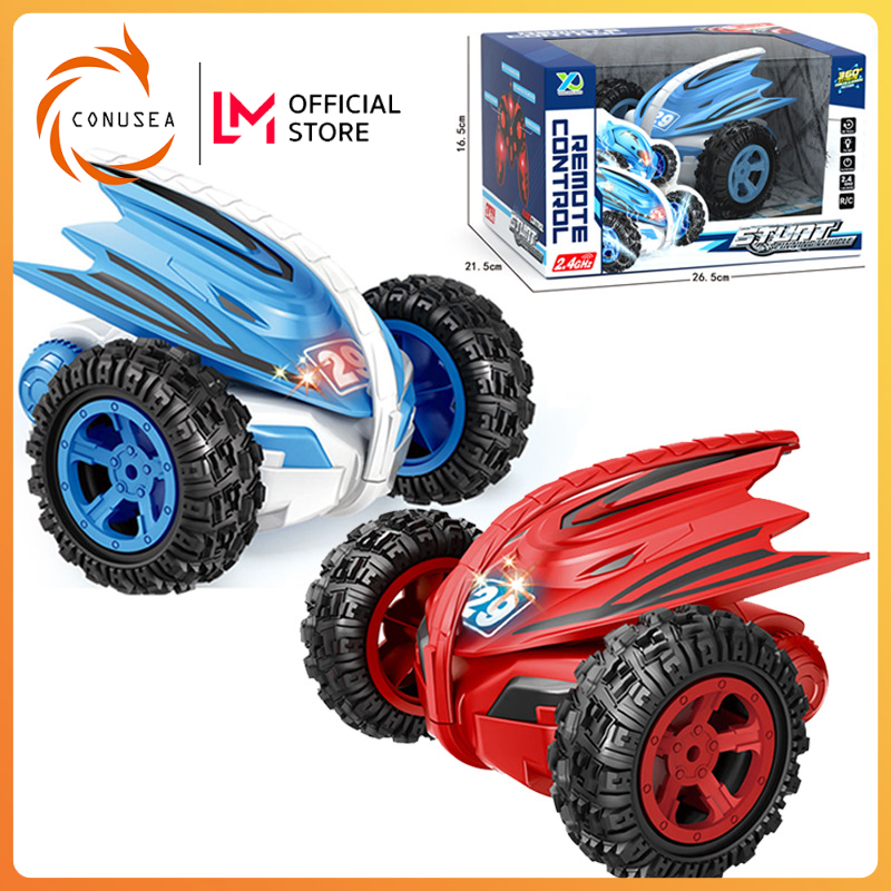 CONUSEA 2.4GHz Devil Fish Car Remote Control Stunt Spinning vehicle for
