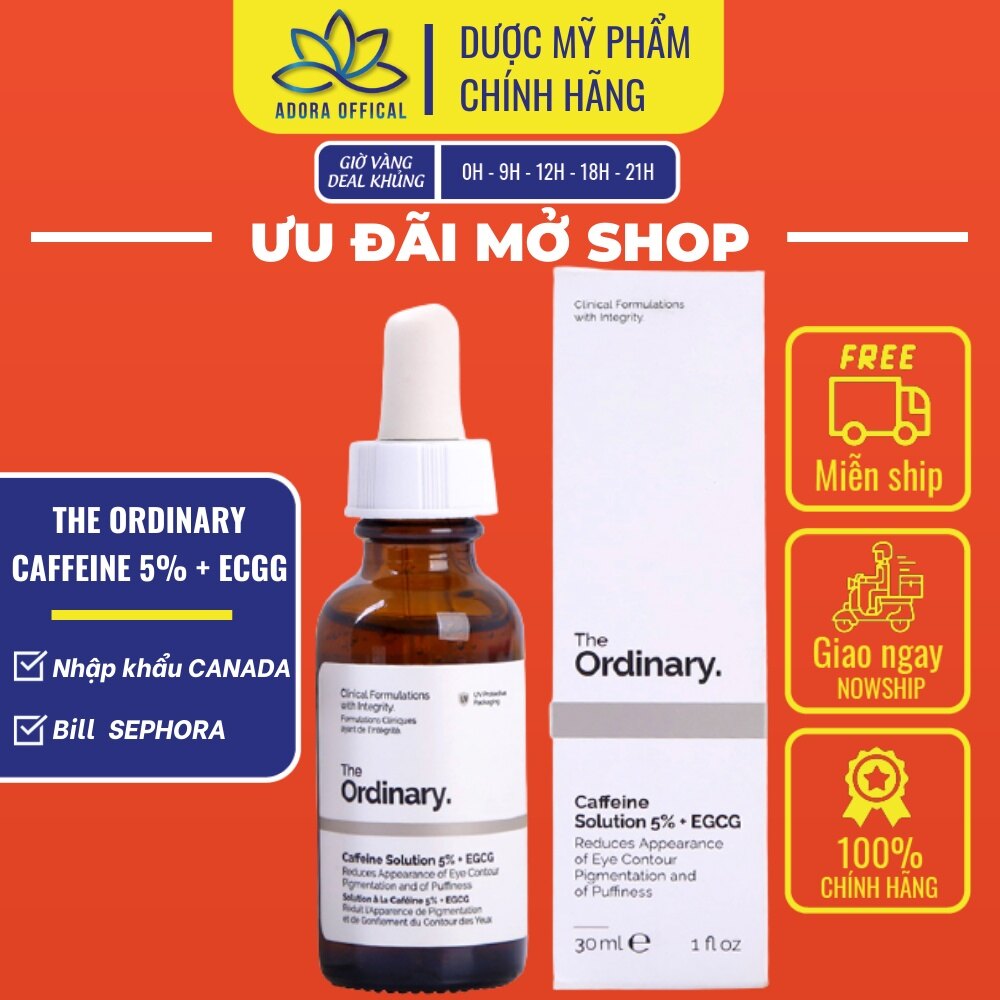 Tinh chất the ordinary caffeine solution 5% + egcg