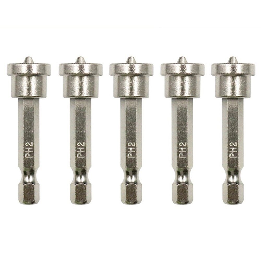 Toolstar 5 cái vít tấm thạch cao 50mm mũi vít định vị mũi khoan dimpler vách thạch cao ph2